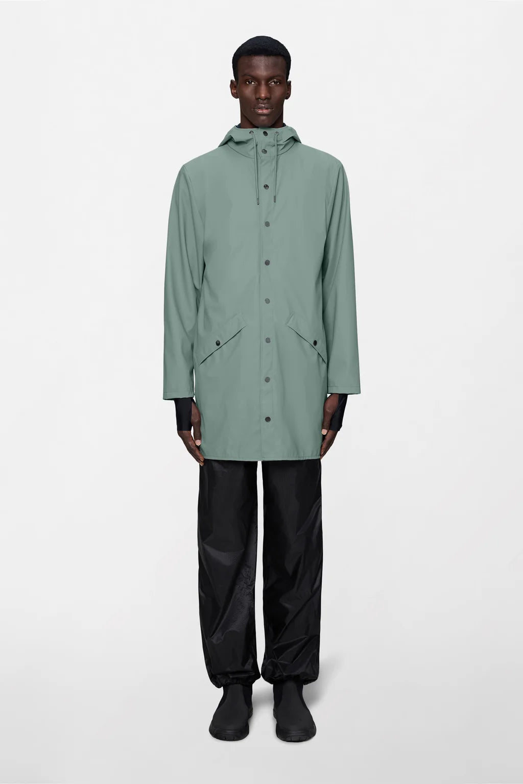 Rains Long Jacket Sage