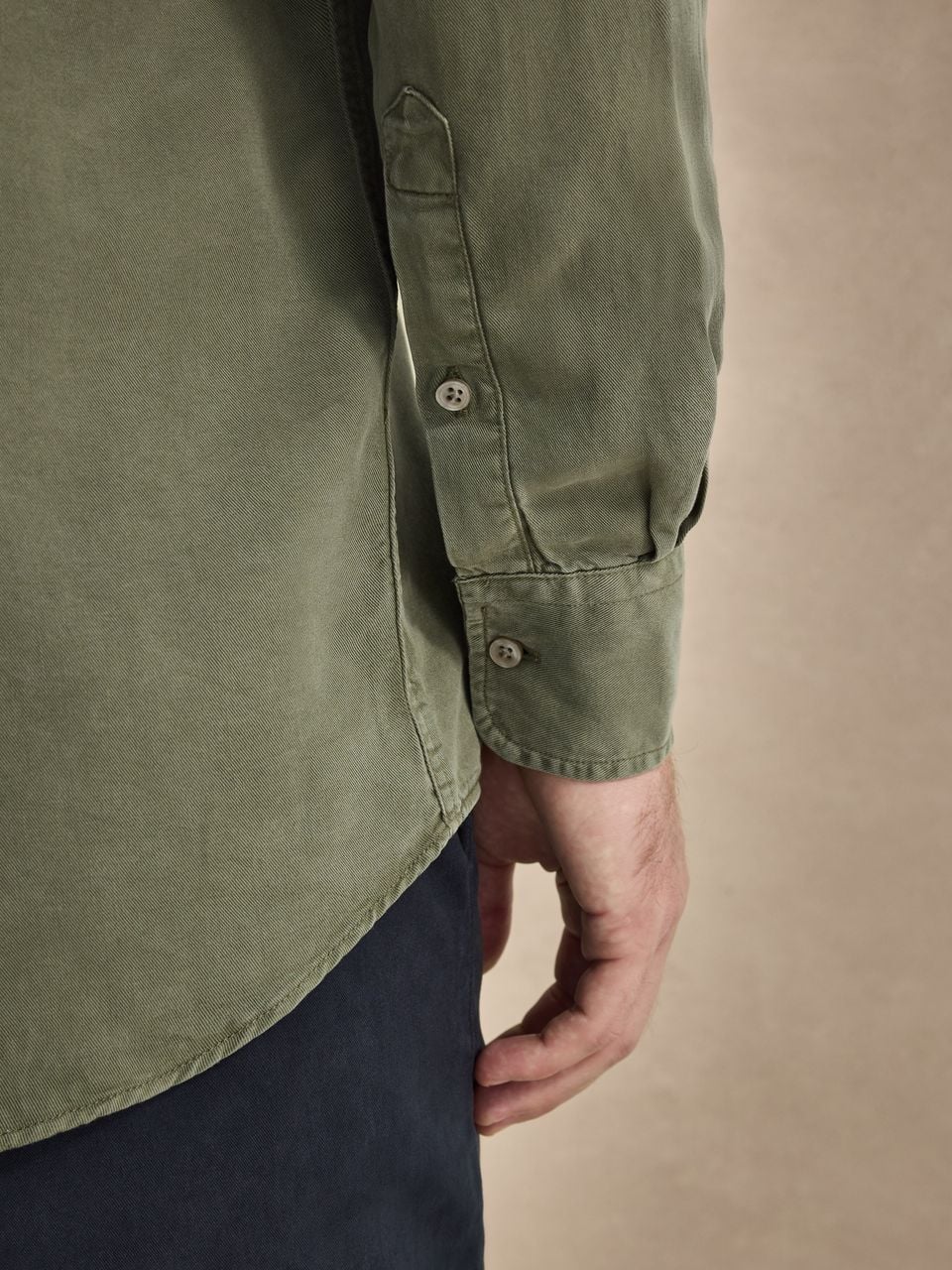 John Henric Casual Lyocell Shirt Green