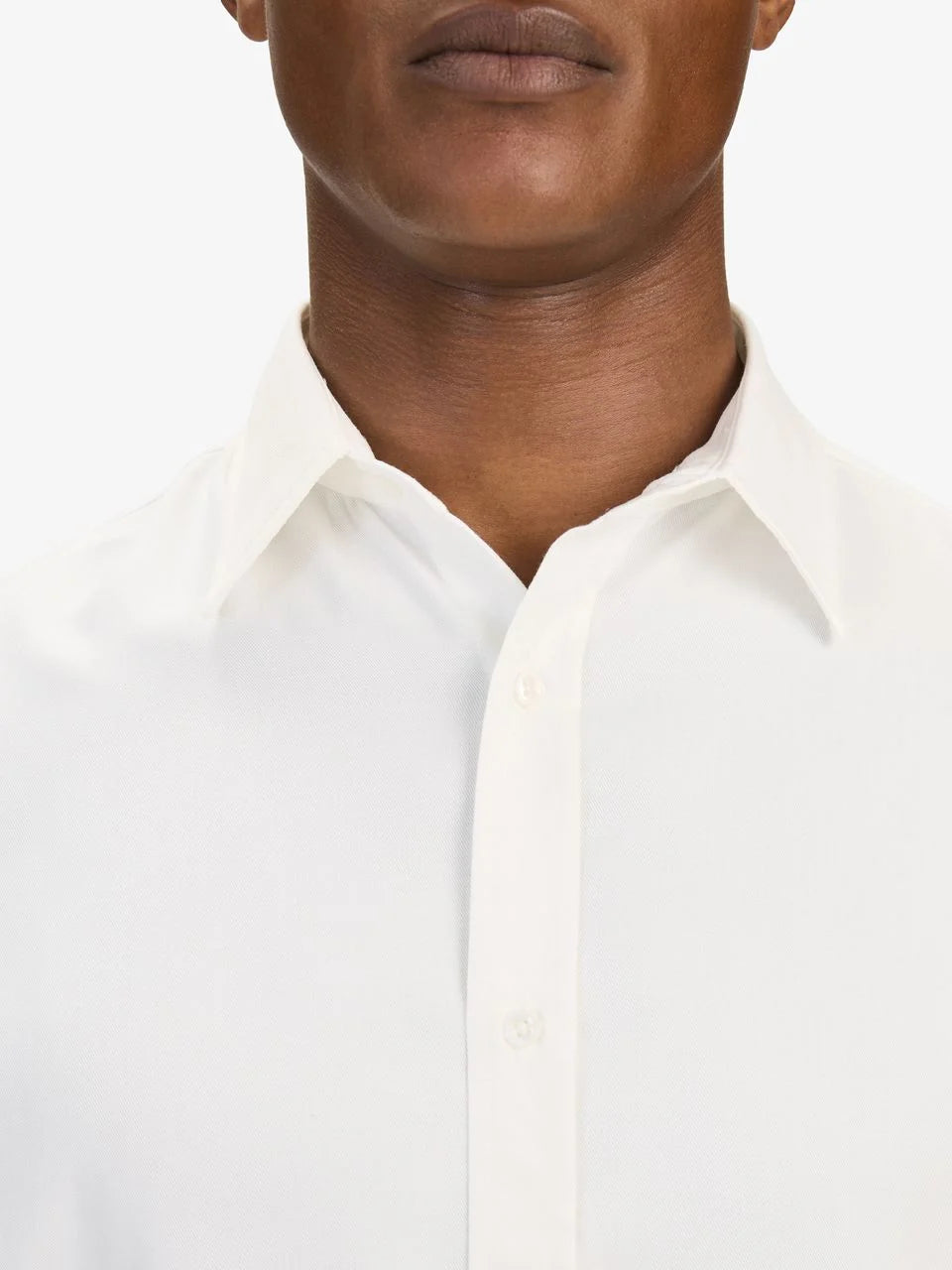 John Henric Casual Lyocell Shirt White