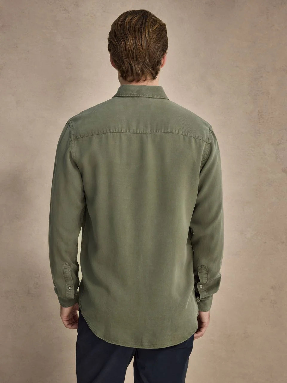 John Henric Casual Lyocell Shirt Green