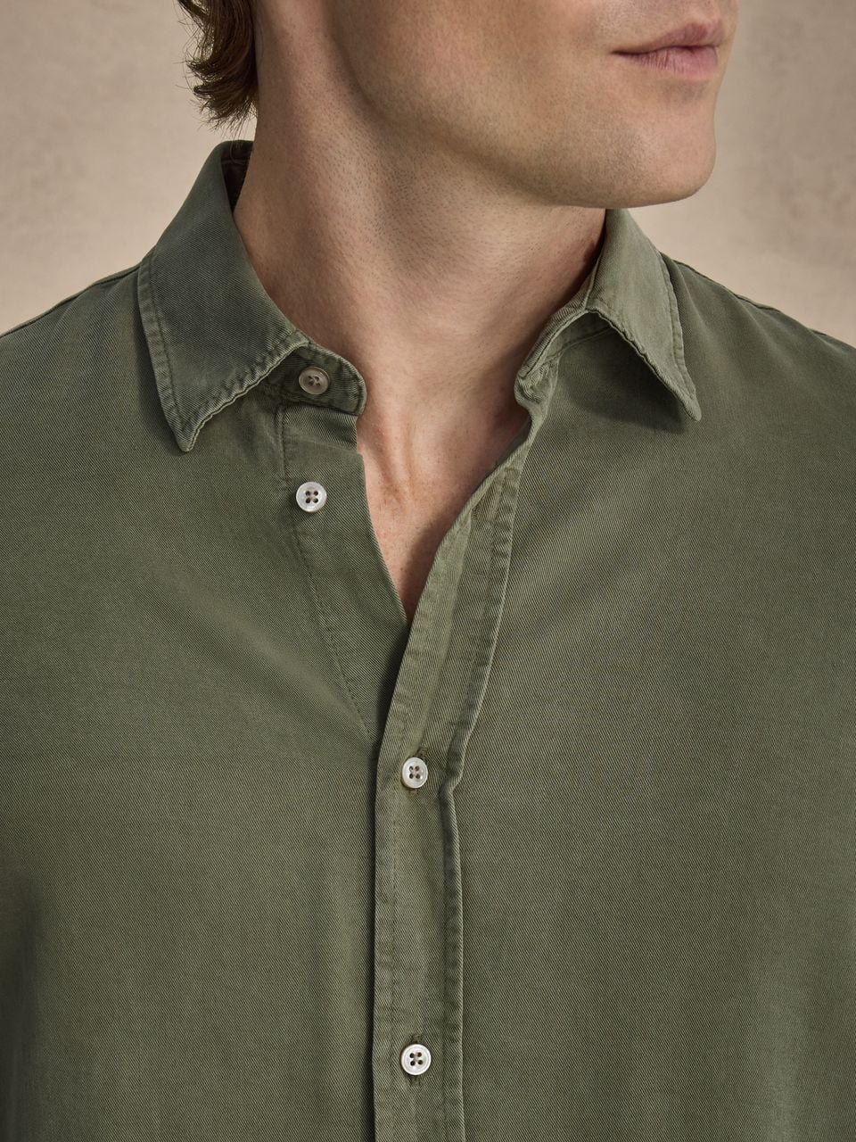 John Henric Casual Lyocell Shirt Green
