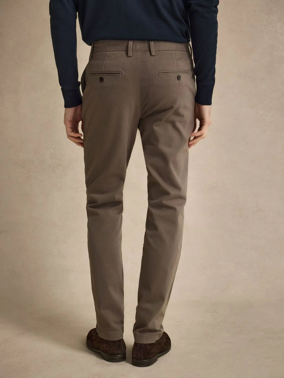 John Henric Cotton Twill Chinos Taupe
