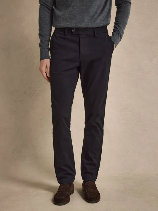 John Henric Cotton Twill Chinos Black