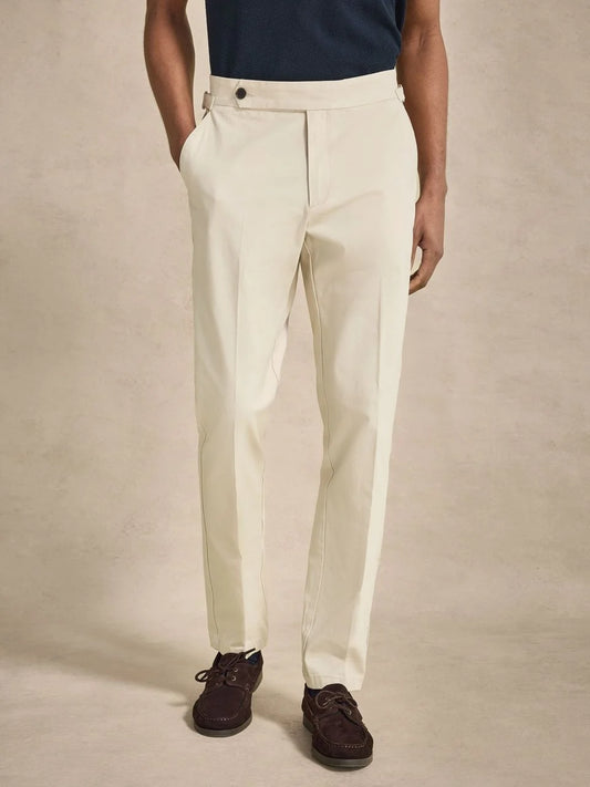 John Henric Cotton Chinos w/Buckle Sand