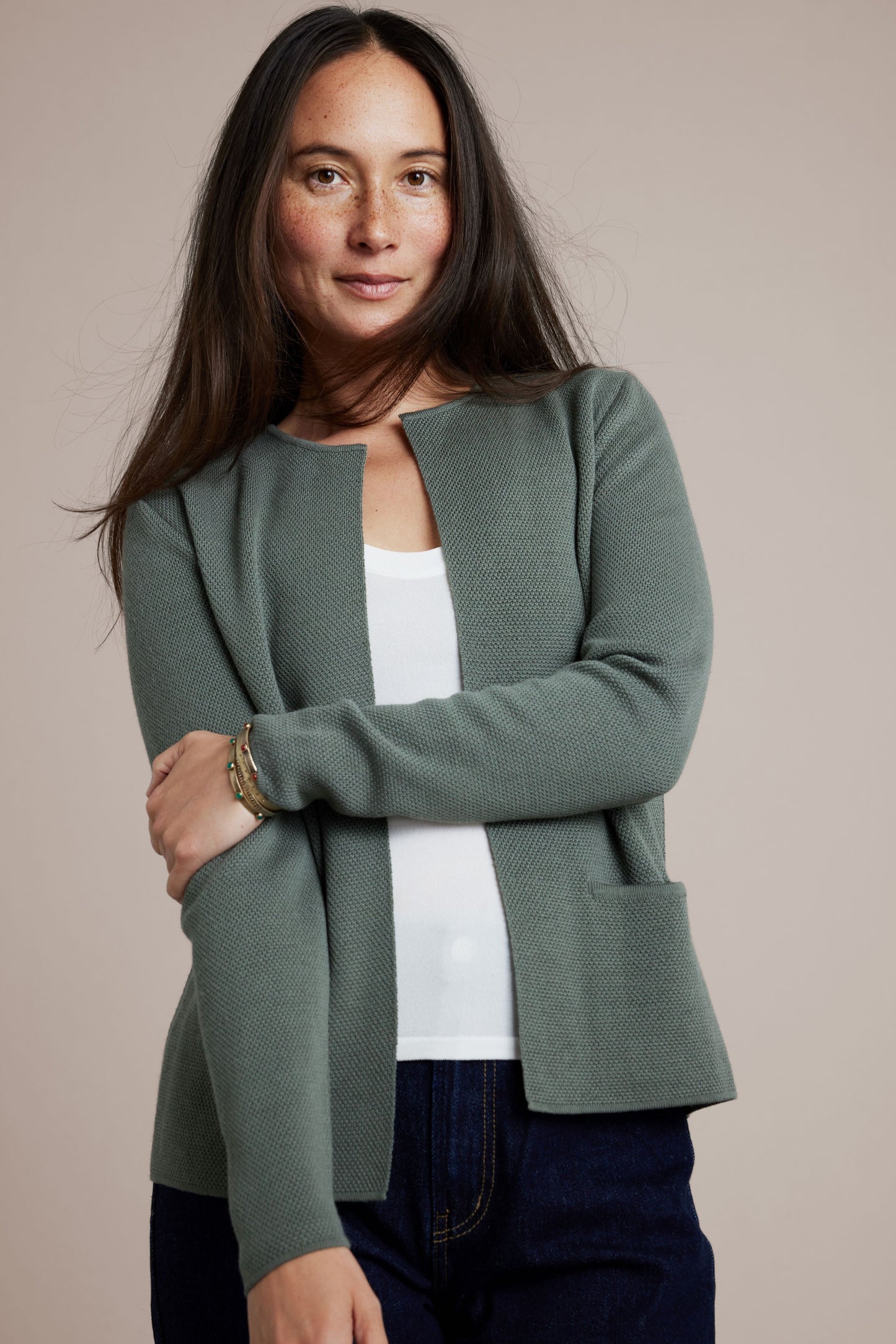 Sibin Linnebjerg Sense Cardigan Khaki