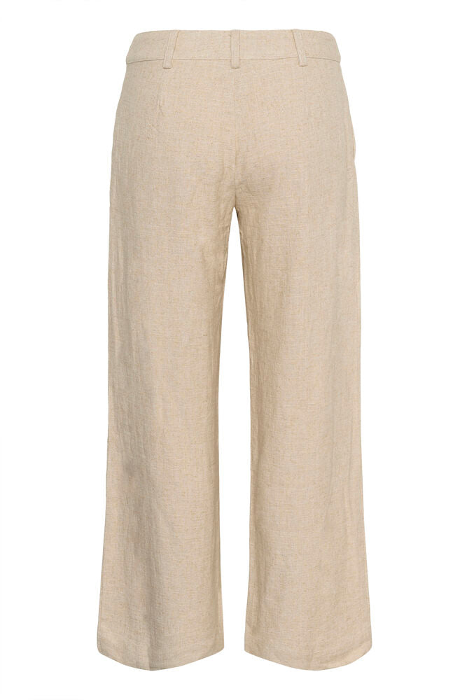 My Essential Wardrobe Lavita Pant Oatmeal Melange - Mojo Independent Store