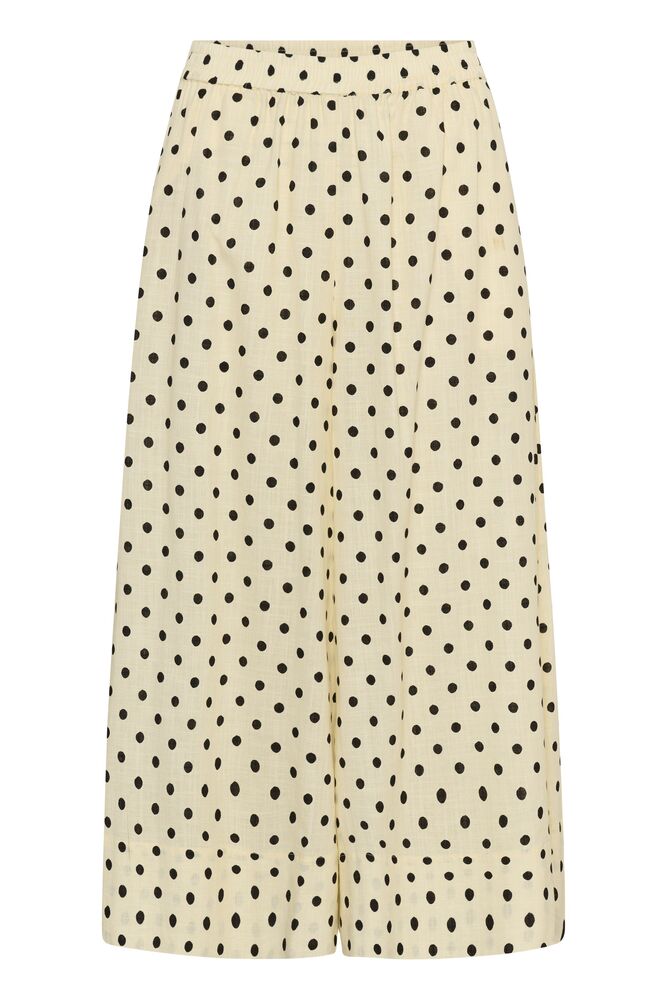 My Essential Wardrobe Nada Skirtpant Lemon Icing with dots - Mojo Independent Store