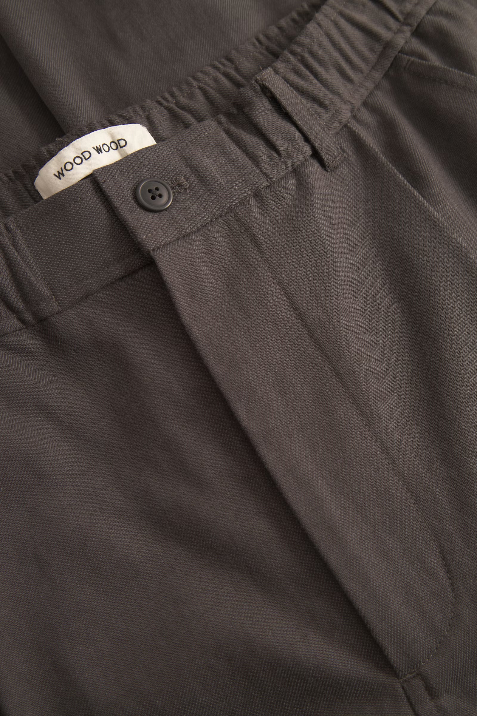 Wood Wood Ethan Trousers Black Sand - Mojo Independent Store