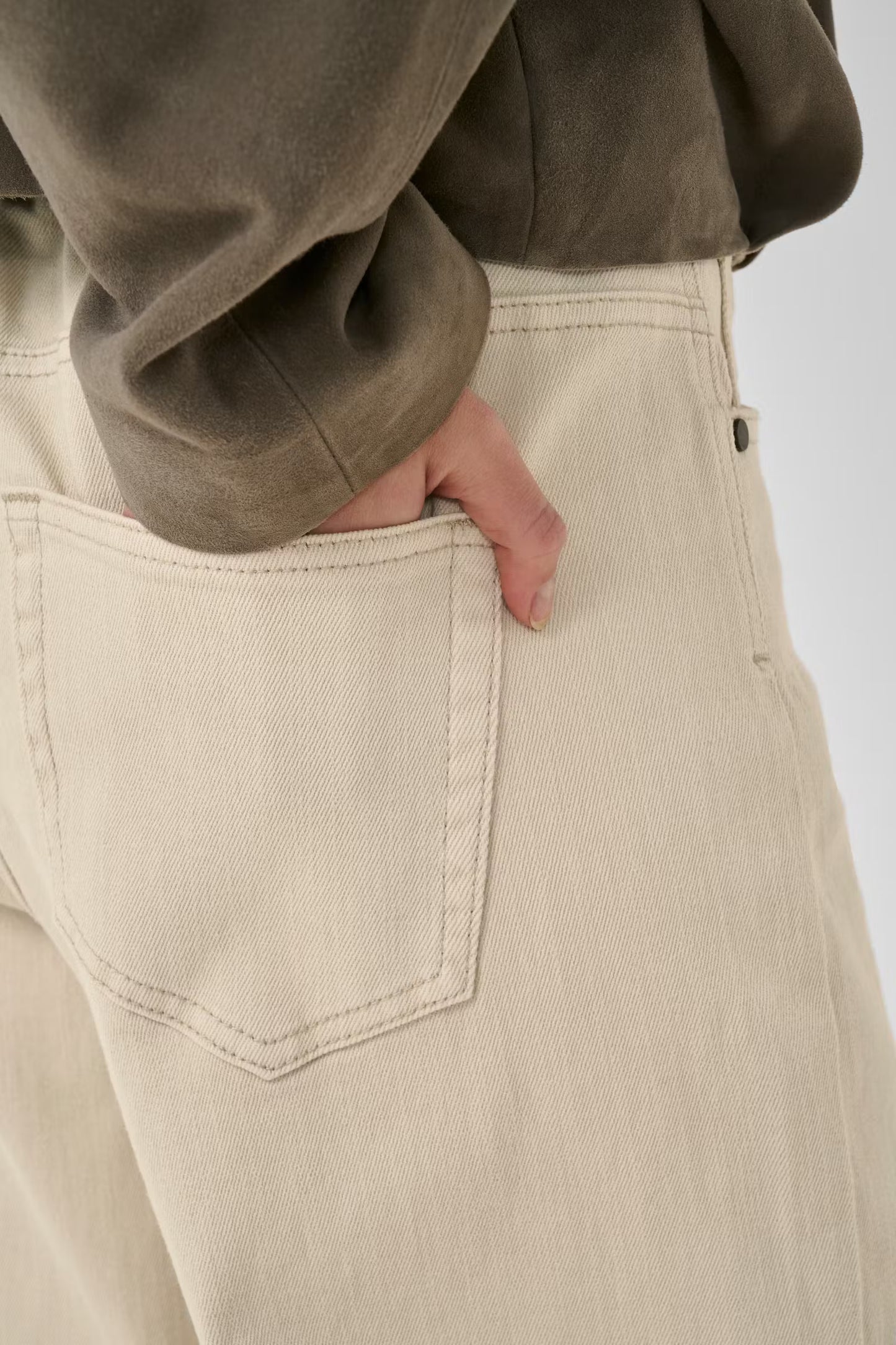 My Essential Wardrobe Louis 157 Hight Wide Oatmeal - Mojo Independent Store