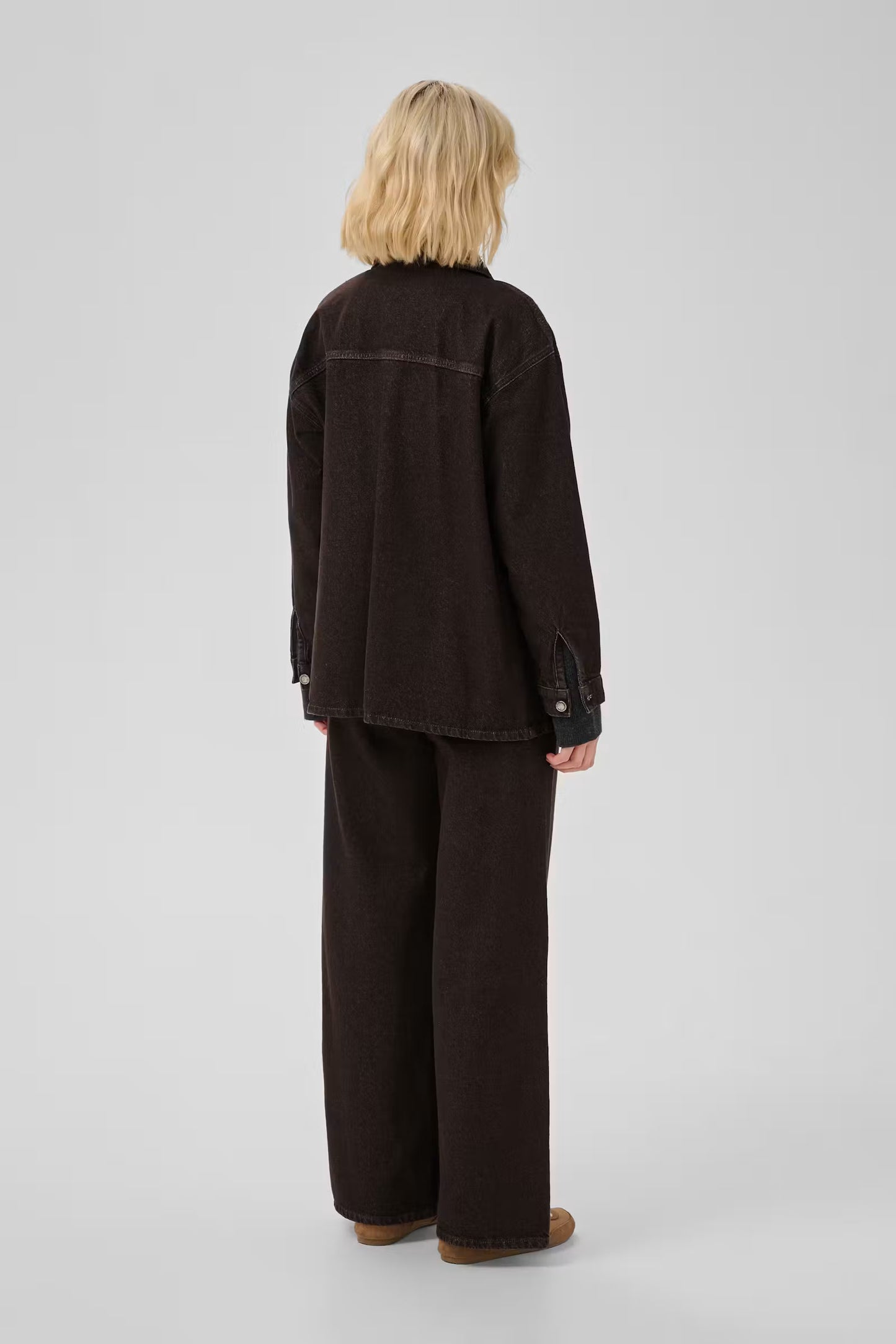 My Essential Wardrobe Jeans Wide Ava Dark Brown Wash