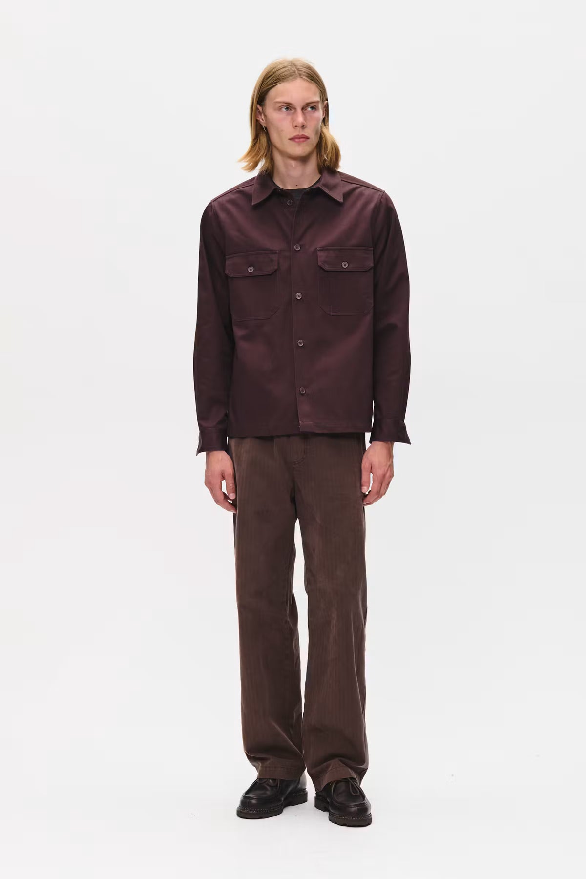 Wood Wood Clay Overshirt Fudge