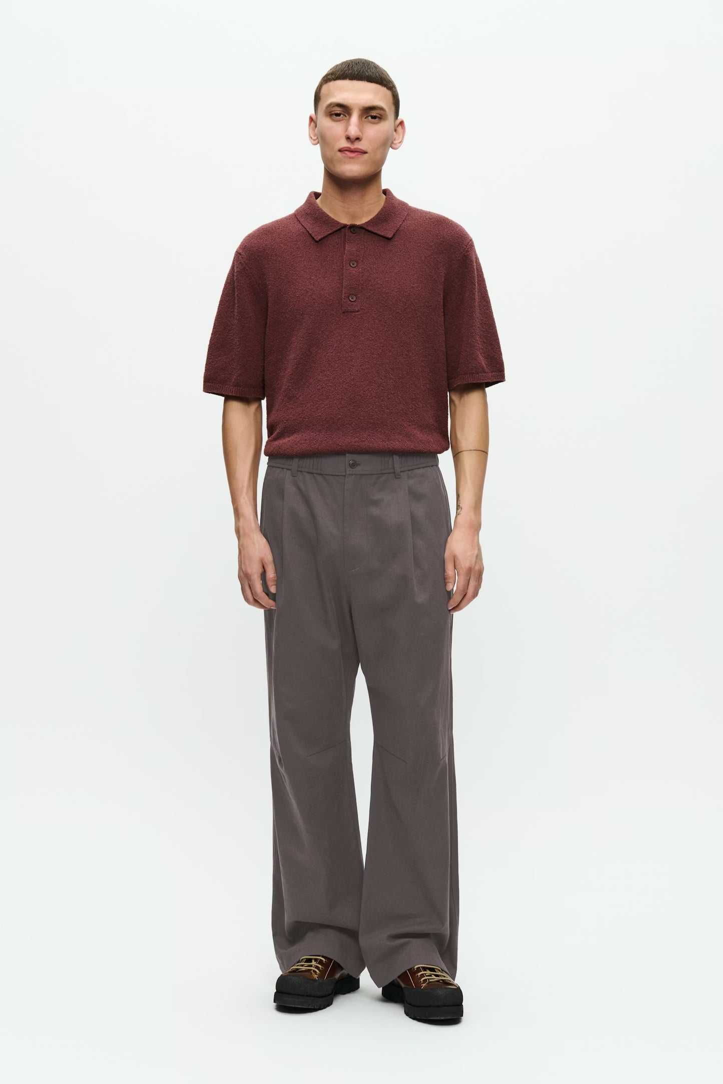 Wood Wood Ethan Trousers Black Sand - Mojo Independent Store