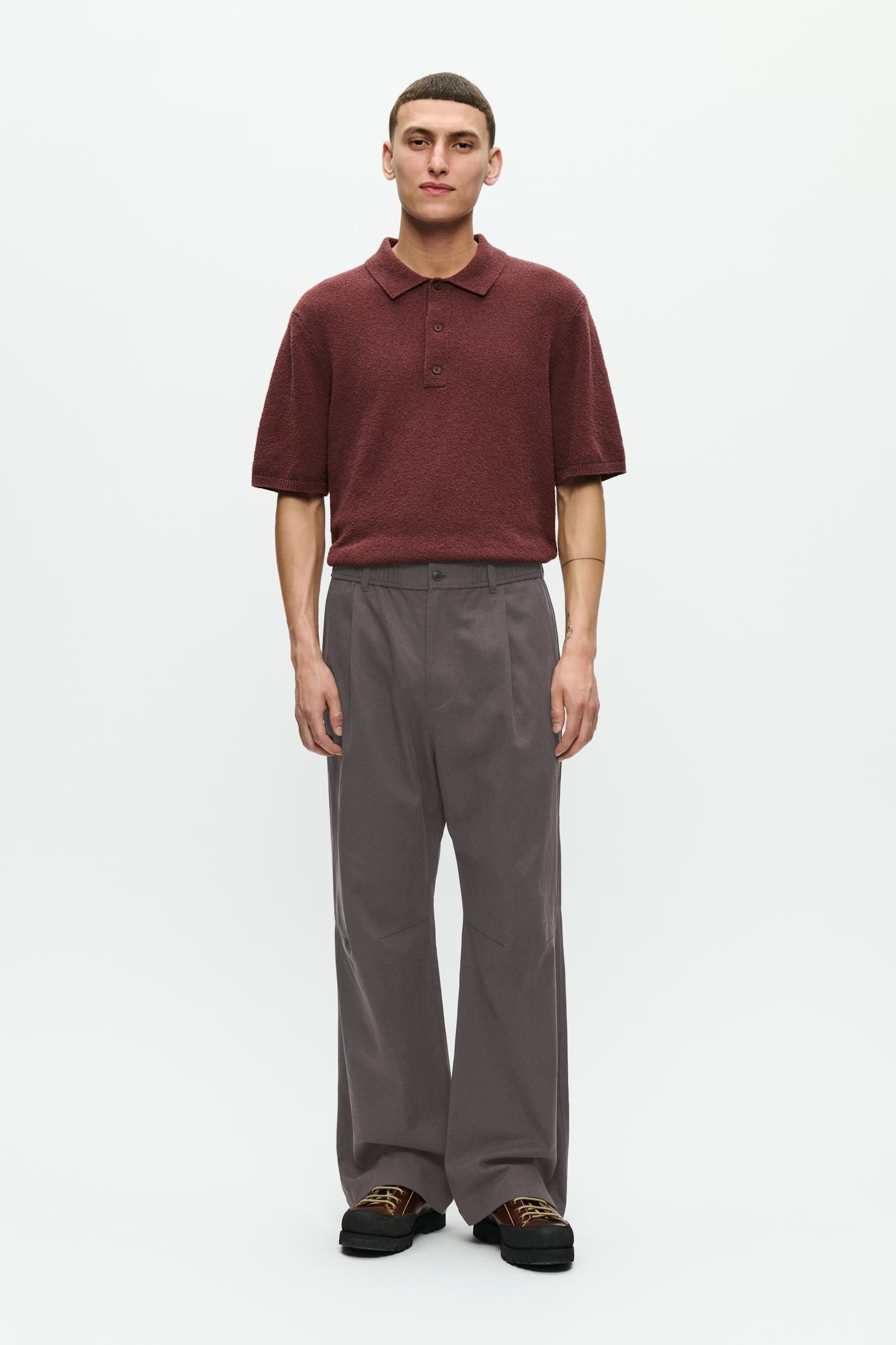 Wood Wood Ethan Trousers Black Sand - Mojo Independent Store
