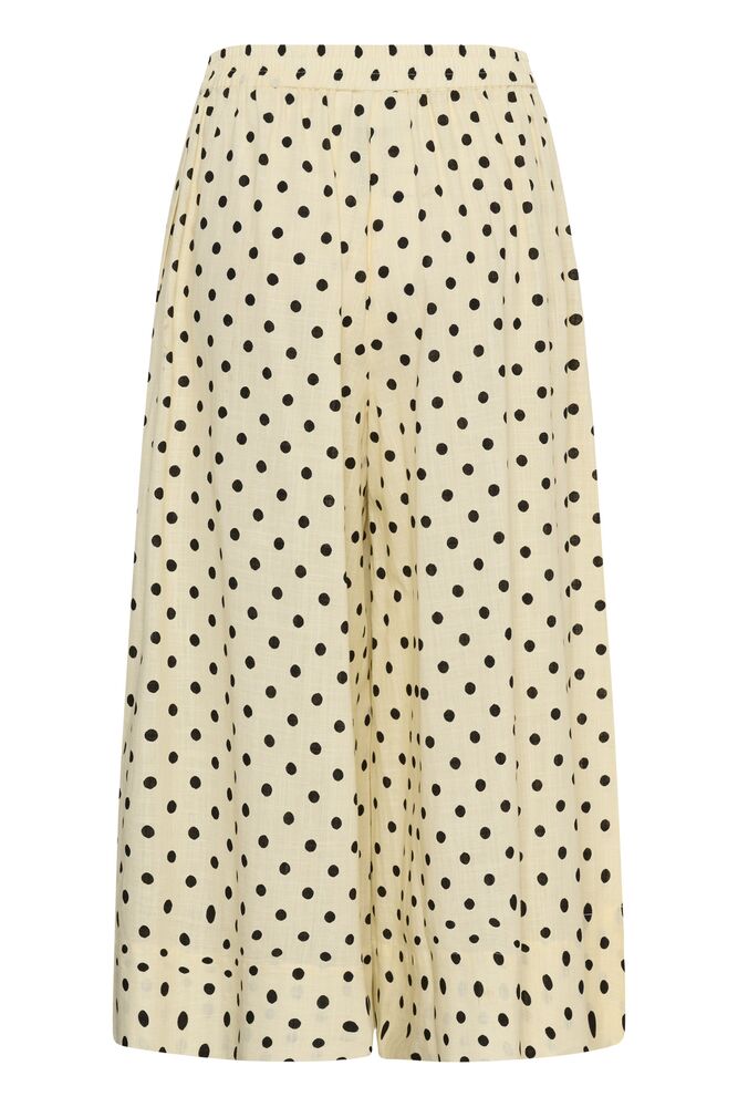 My Essential Wardrobe Nada Skirtpant Lemon Icing with dots - Mojo Independent Store