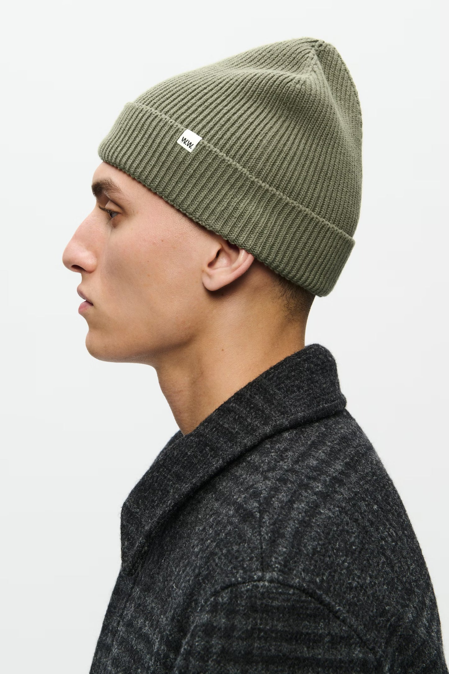 Wood Wood Eddie Beanie Deep Lichen Green