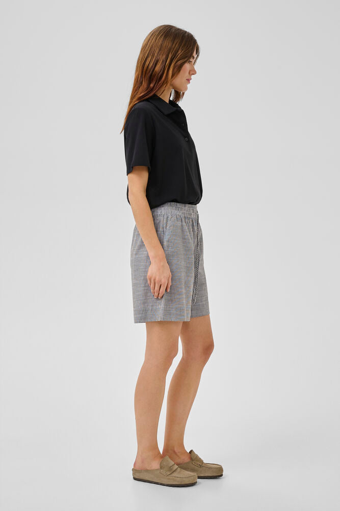 My Essential Wardrobe Skye Shorts Forest Night Stripe - Mojo Independent Store