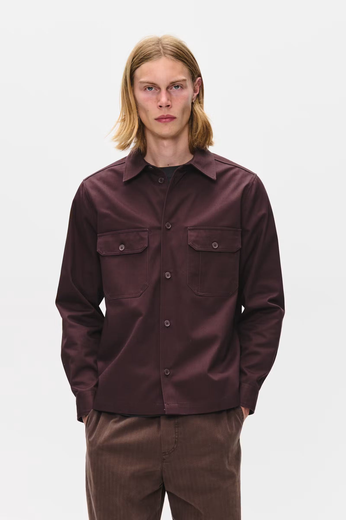 Wood Wood Clay Overshirt Fudge