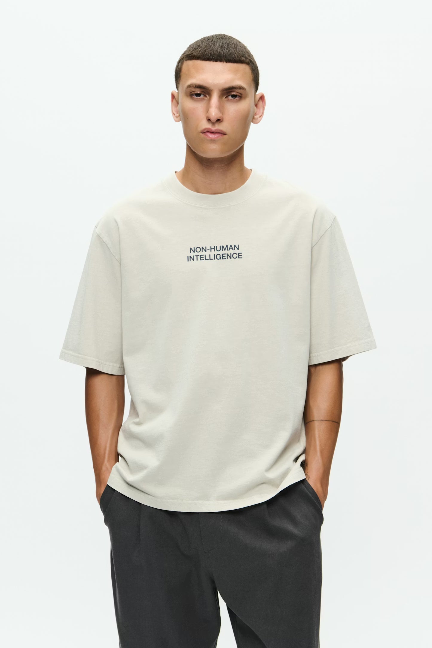 Wood Wood Gary Tee Washed Moonstruck