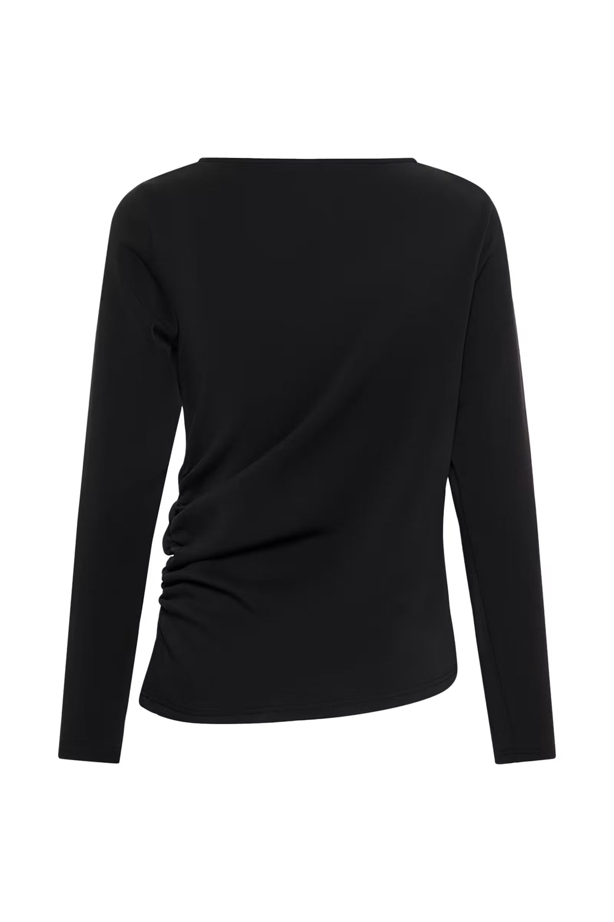My Essential Wardrobe Helle Asymetric Bluse Black