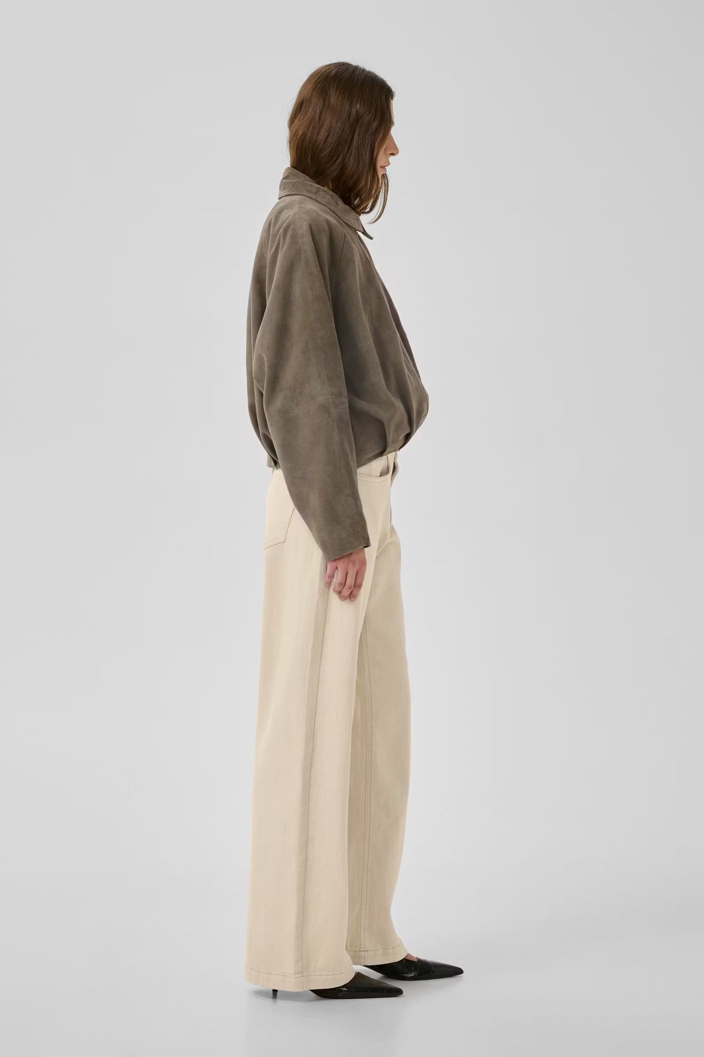 My Essential Wardrobe Louis 157 Hight Wide Oatmeal - Mojo Independent Store