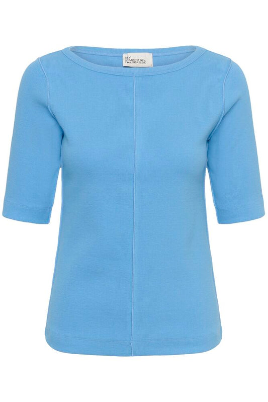 My Essential Wardrobe Mandy Blouse Silver Lake Blue - Mojo Independent Store