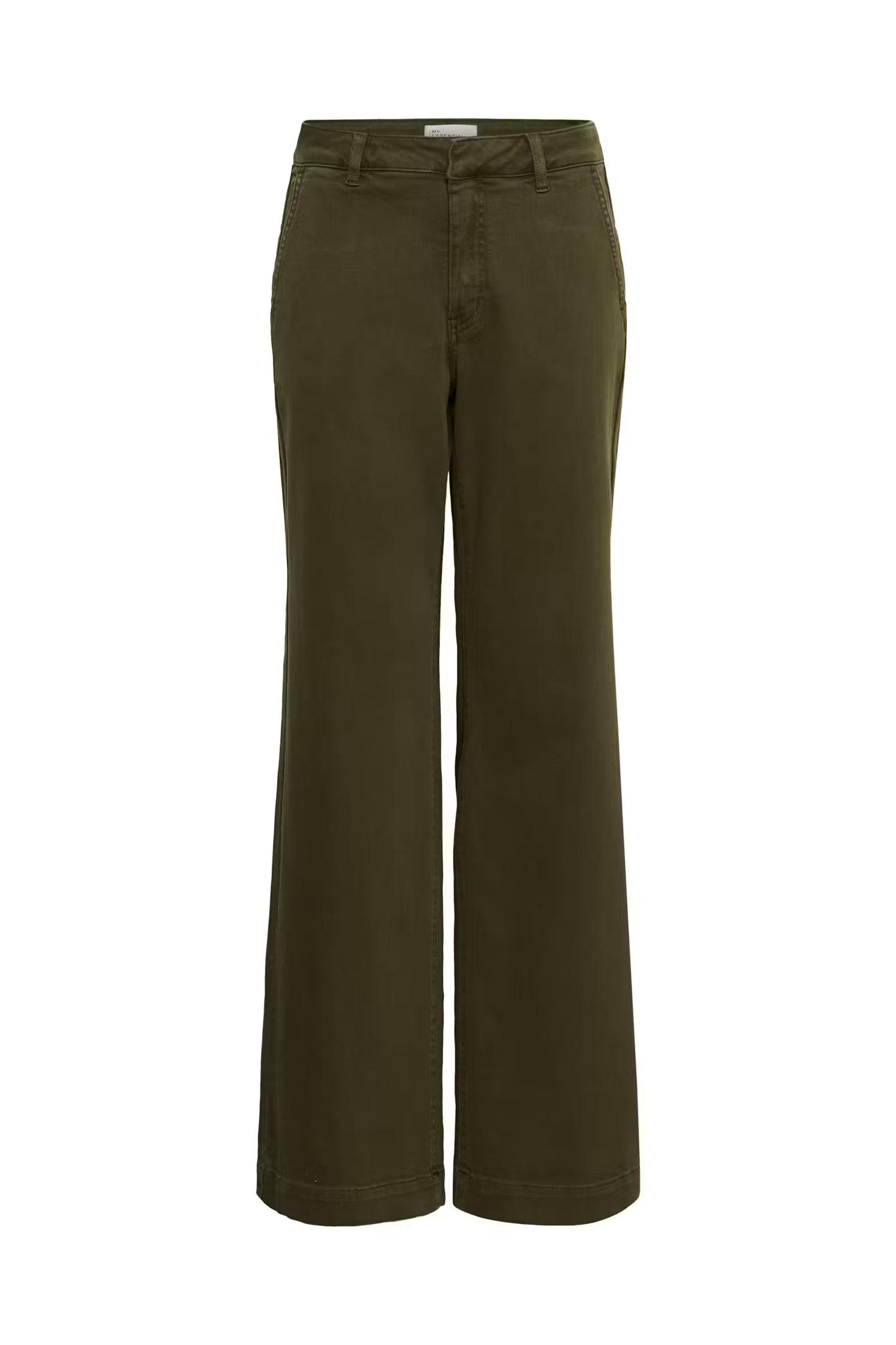My Essential Wardrobe Pant Wide Lara 149 Olive Night