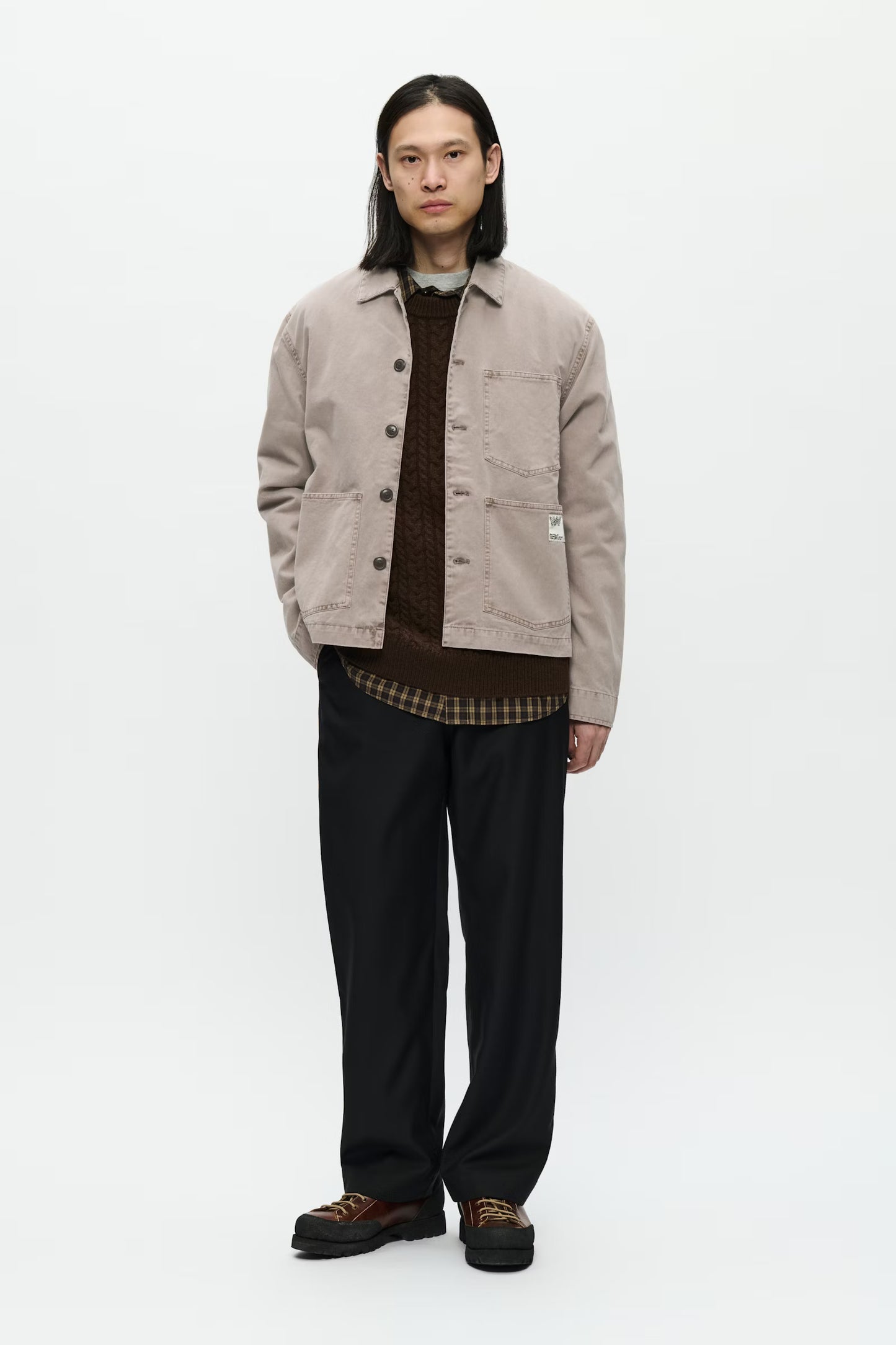 Wood Wood Stefan Worker Jacket Fallen Rock