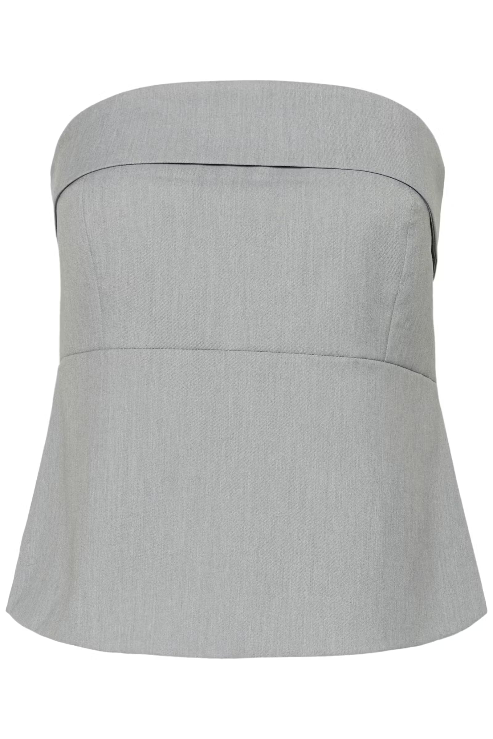 My Essential Wardrobe Hanna Corsage Light Grey Melange - Mojo Independent Store