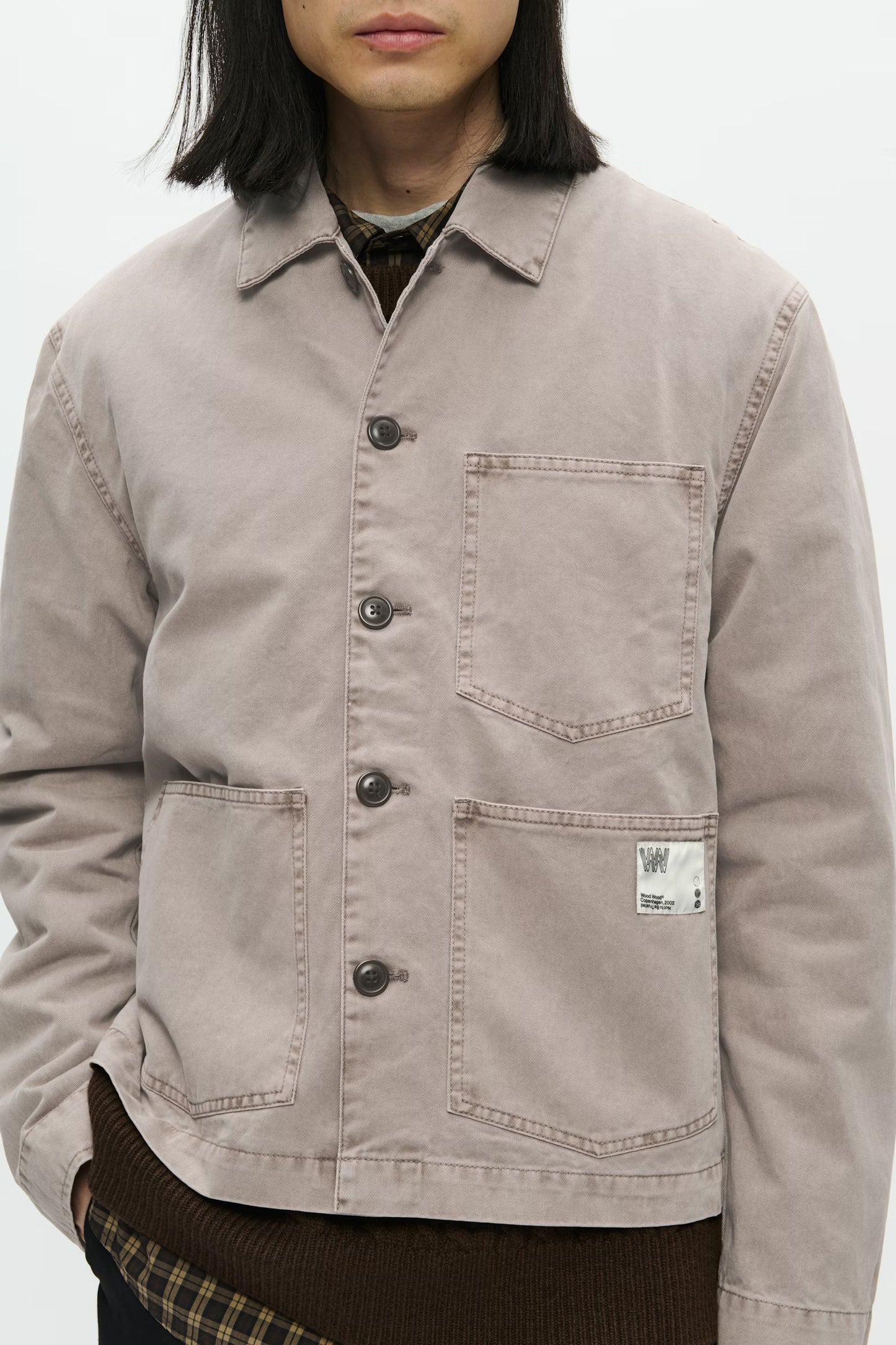 Wood Wood Stefan Worker Jacket Fallen Rock