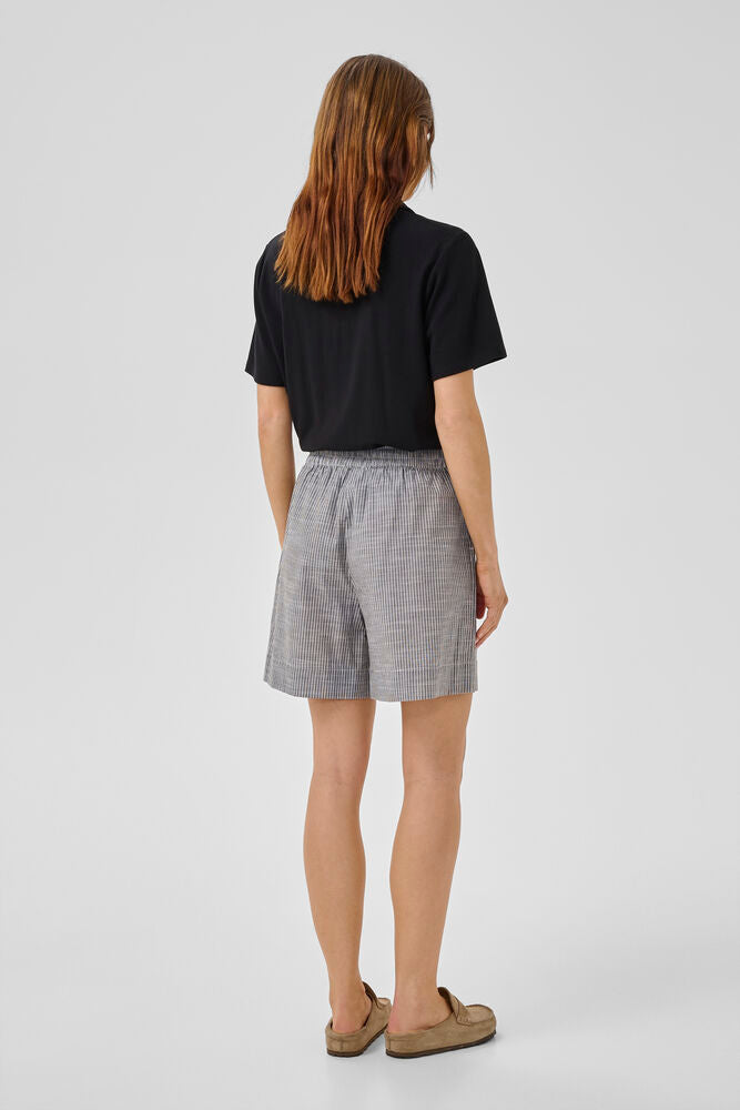My Essential Wardrobe Skye Shorts Forest Night Stripe - Mojo Independent Store