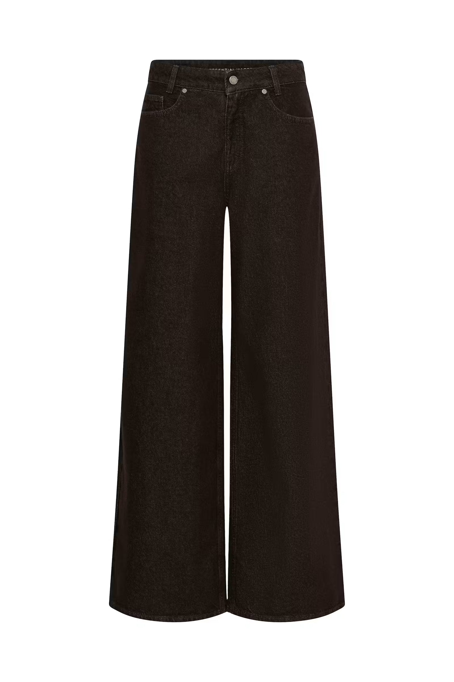 My Essential Wardrobe Jeans Wide Ava Dark Brown Wash