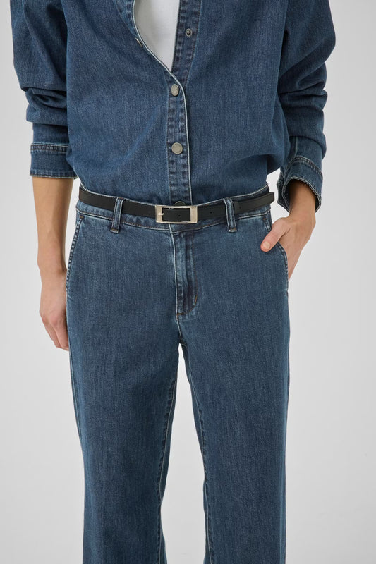 My Essential Wardrobe The Lara 115 Pant Dark Blue Wash - Mojo Independent Store