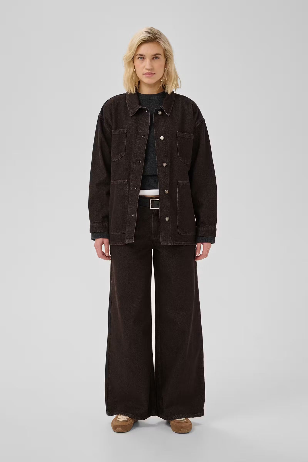My Essential Wardrobe Jeans Wide Ava Dark Brown Wash