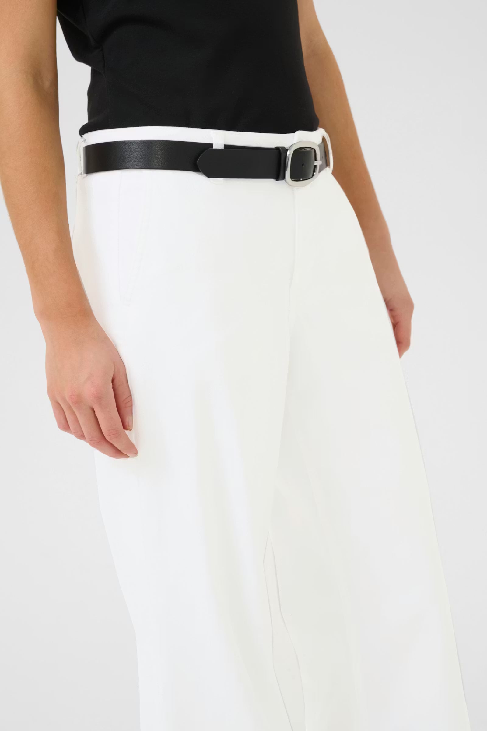 My Essential Wardrobe Lara Wide Pant Bright White - Mojo Independent Store