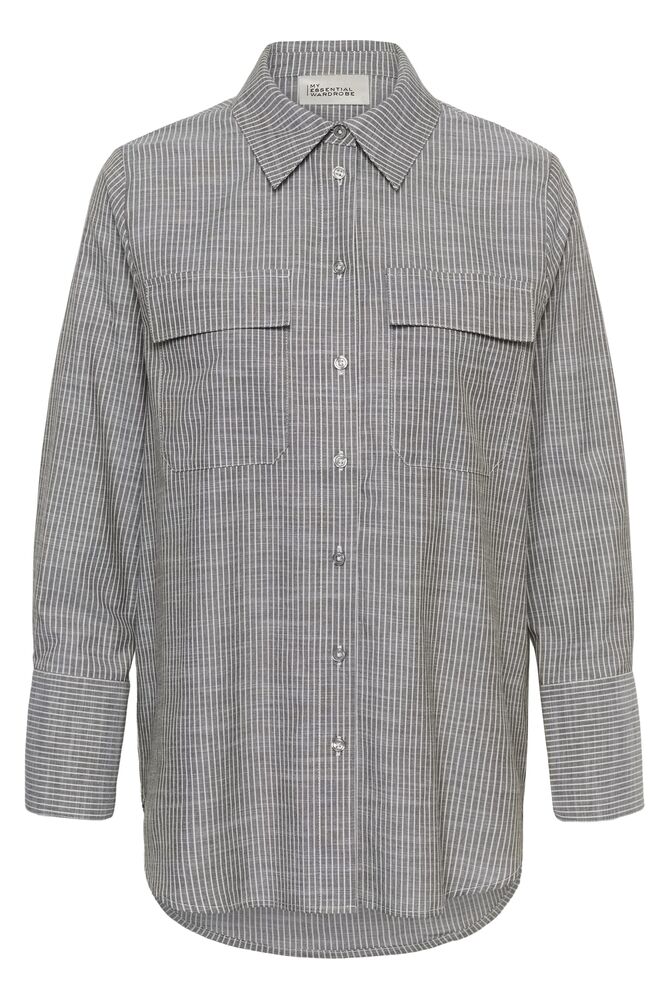 My Essential Wardrobe Skye Shirt Forest Night Stripe - Mojo Independent Store