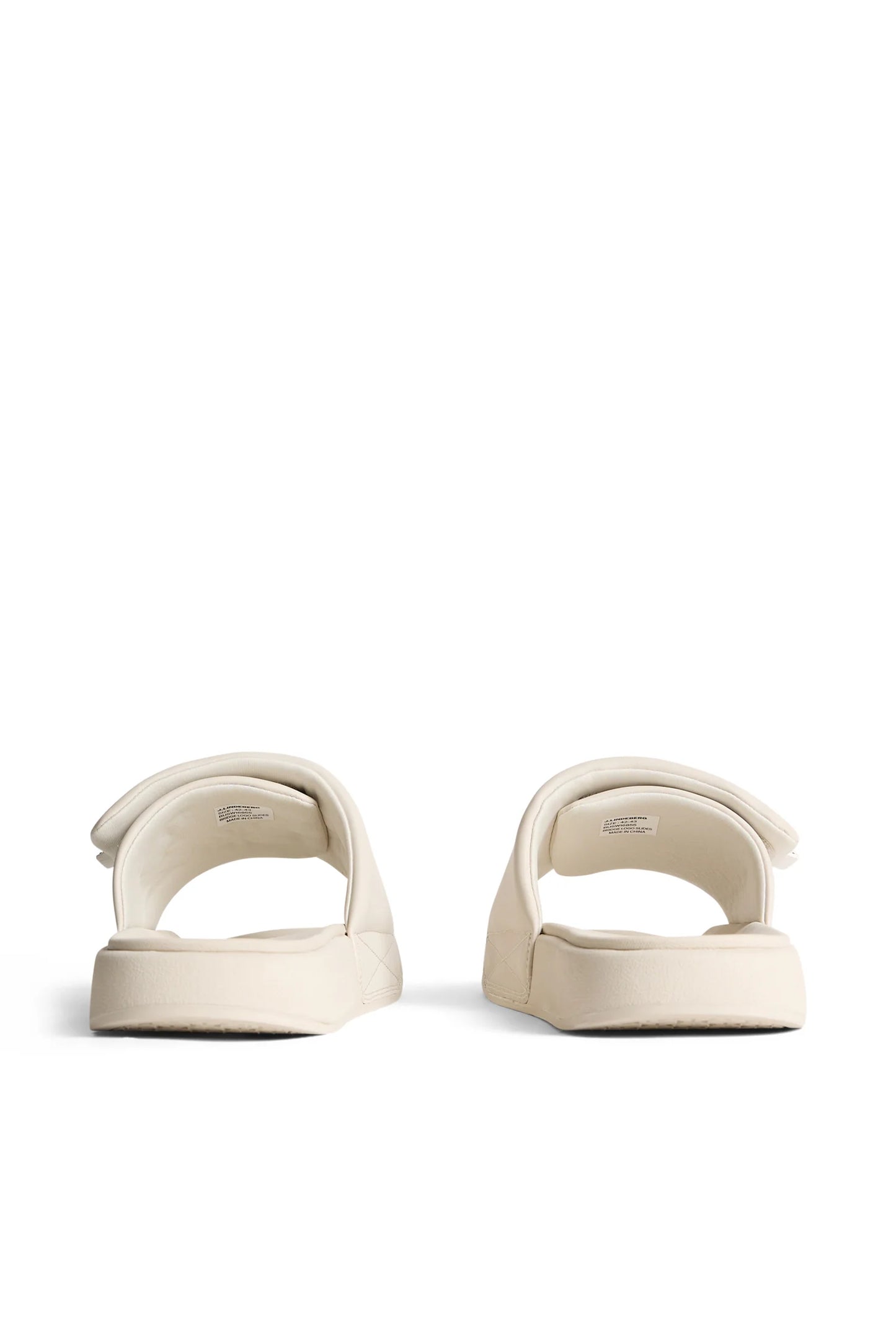 J.Lindeberg Bridge Logo Slippers Moonbeam