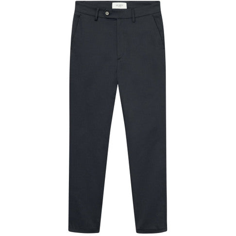 Les Deux Como Cotton Suit Pants Dark Navy