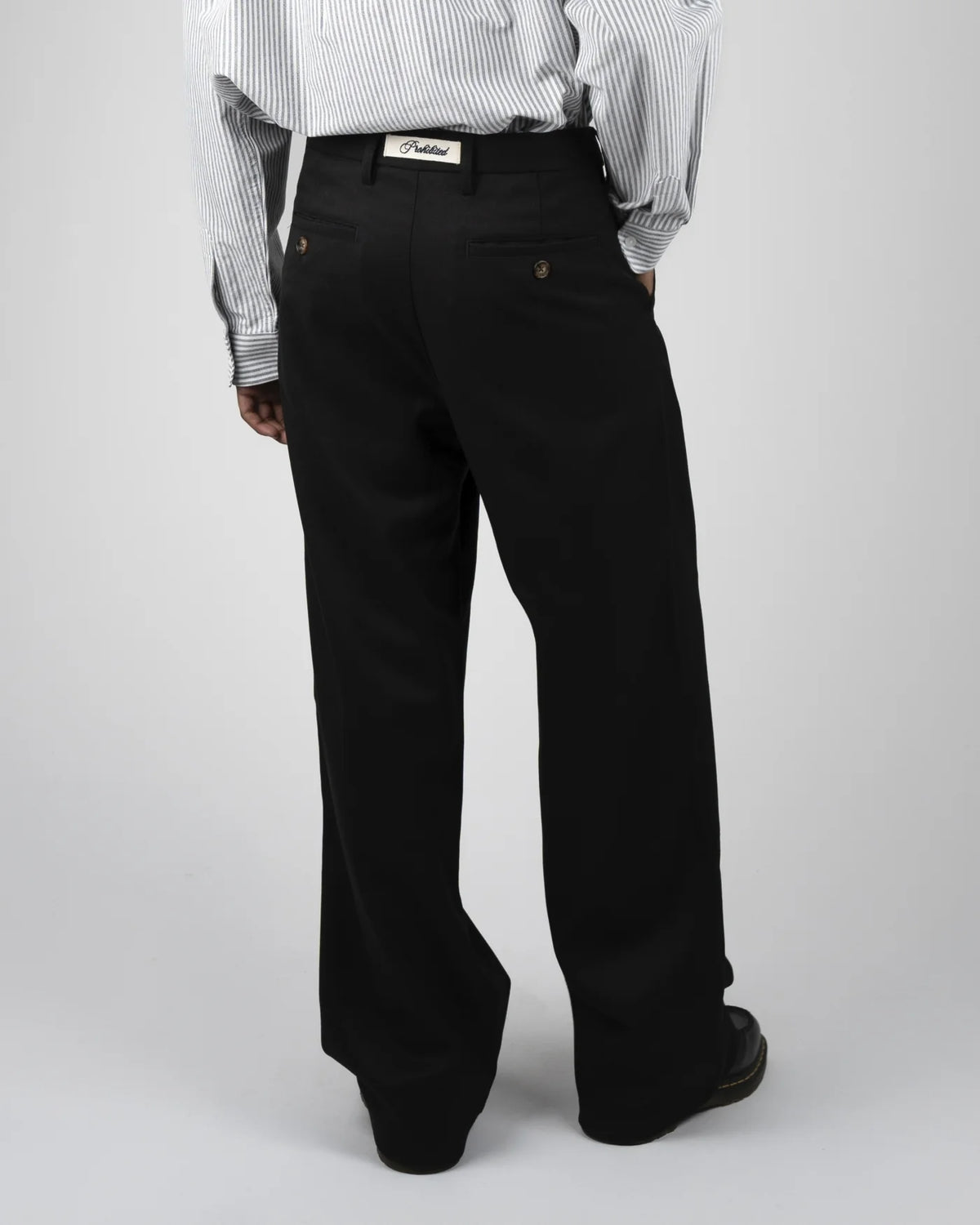Prohibited Heritage Pleated Pant Black
