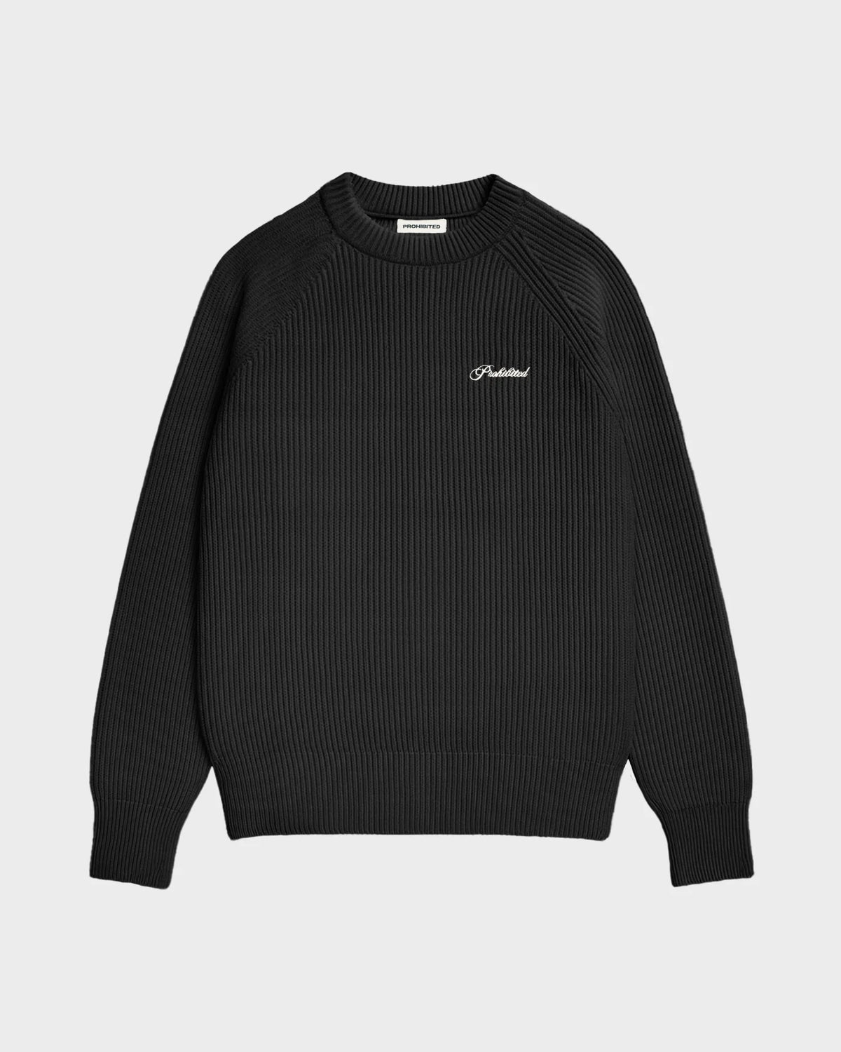 Prohibited Campus Knit Sweater Black