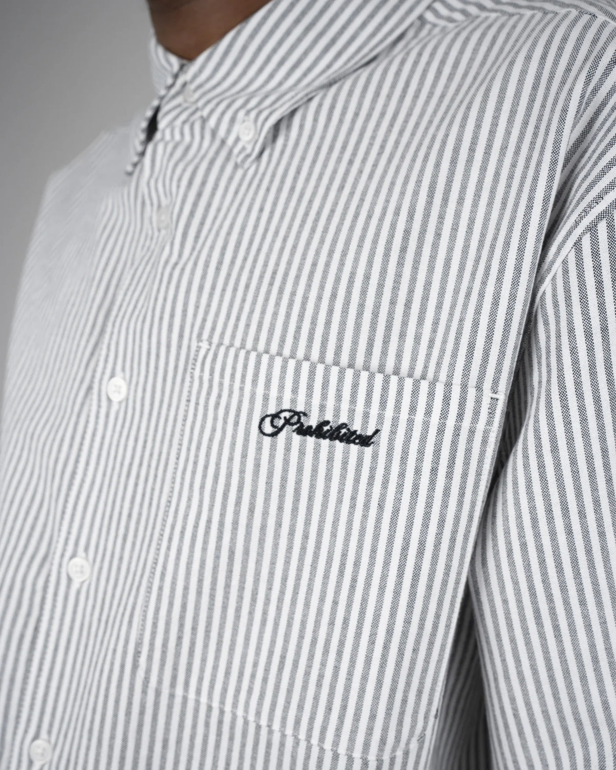 Prohibited The Cambridge Button Down Shirt Grey