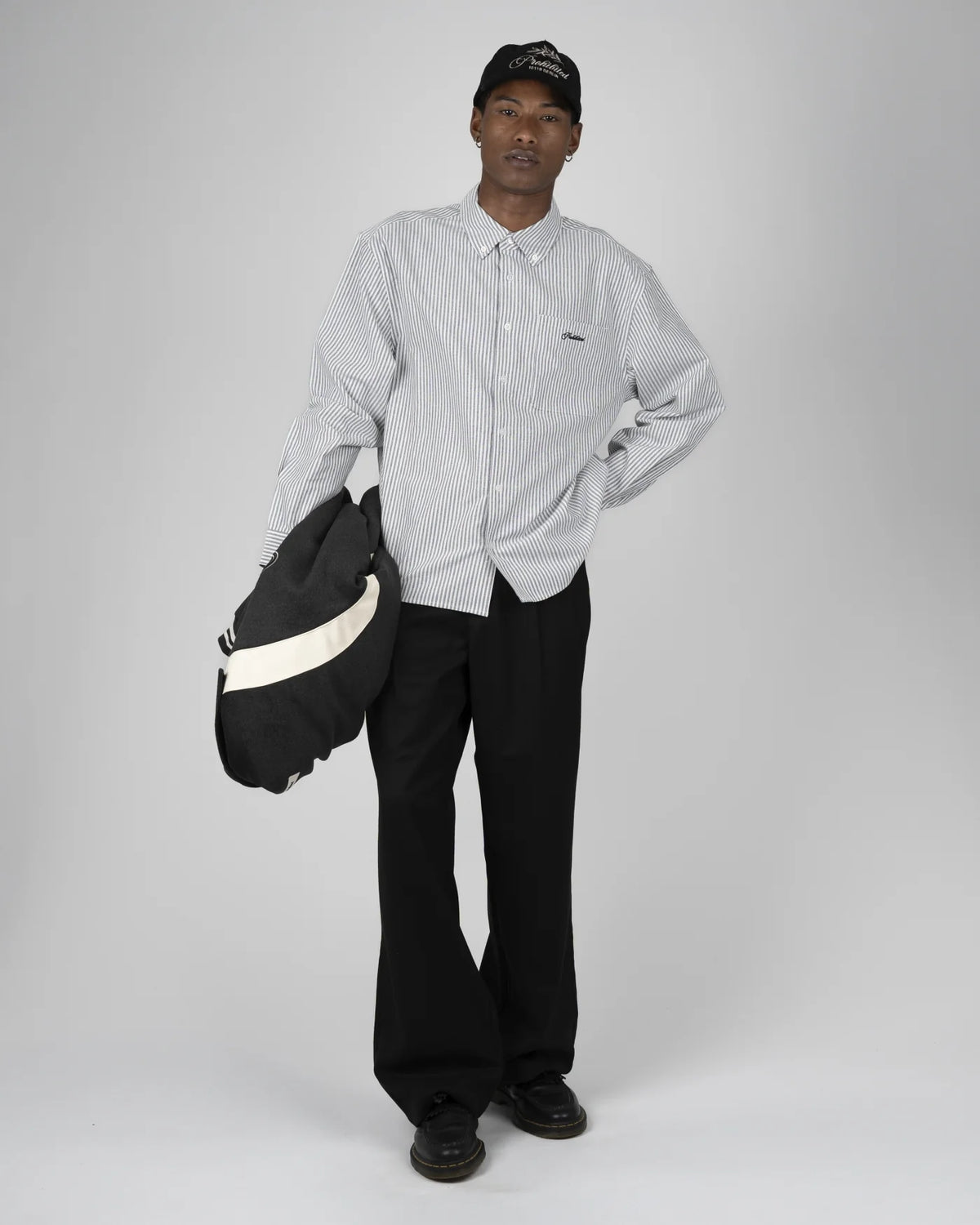 Prohibited The Cambridge Button Down Shirt Grey