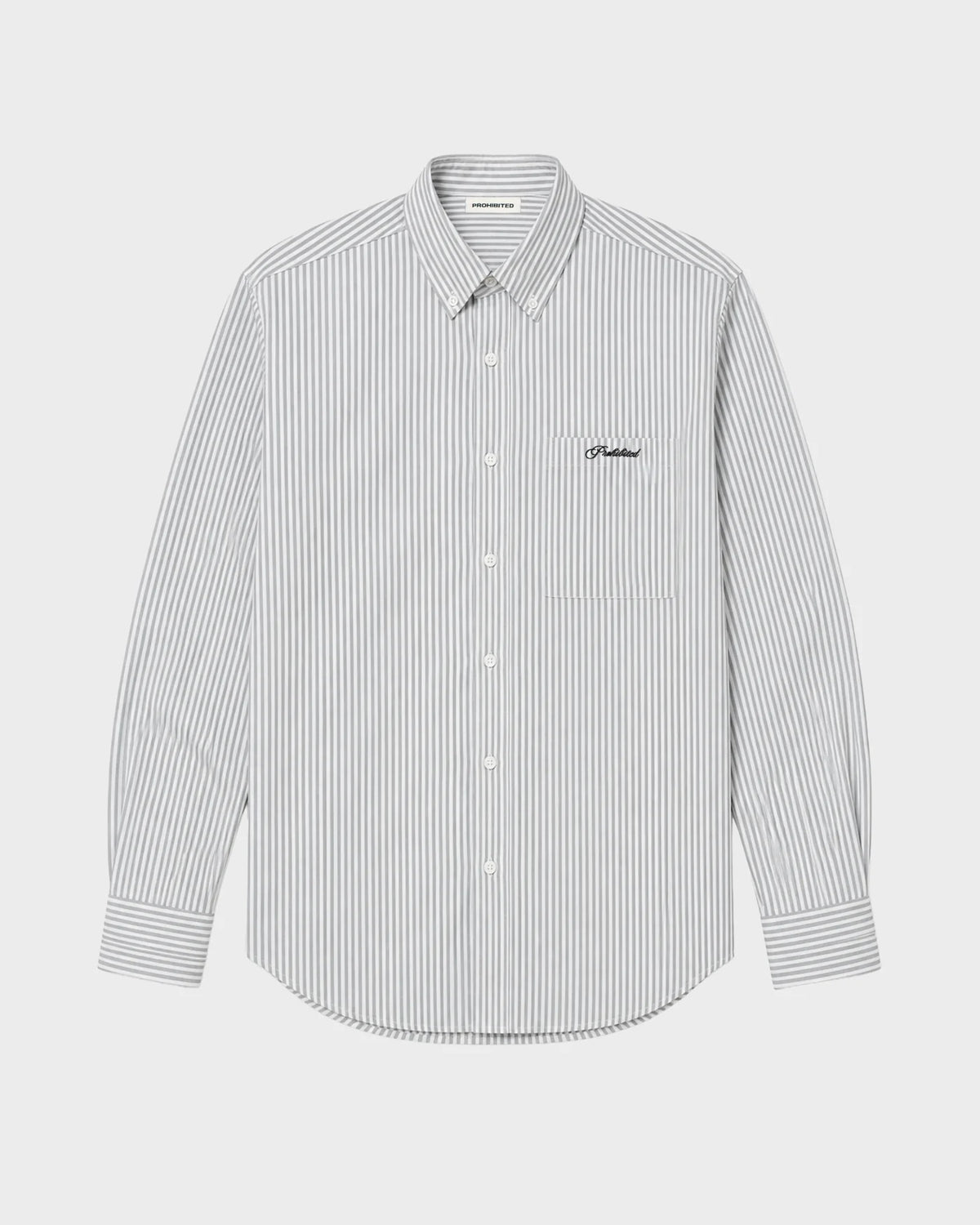 Prohibited The Cambridge Button Down Shirt Grey