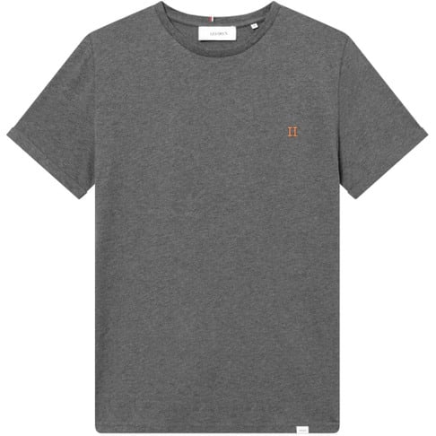 Les Deux Norregaard T-shirt Charcoal Melange/Orange