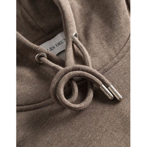 Les Deux Piece 2.0 Hoodie Mountain Grey Melange/Posy Green-Pine Green