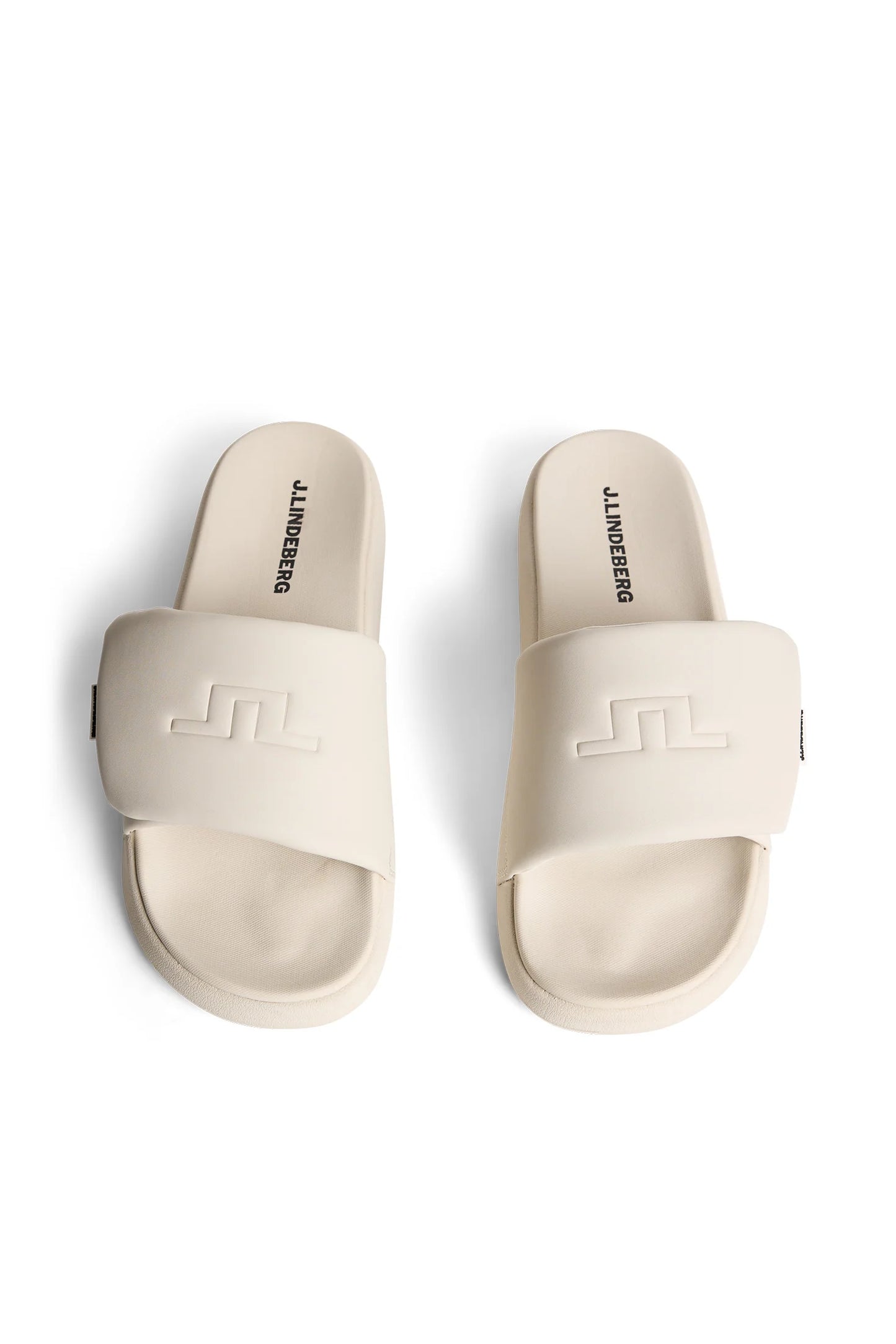 J.Lindeberg Bridge Logo Slippers Moonbeam