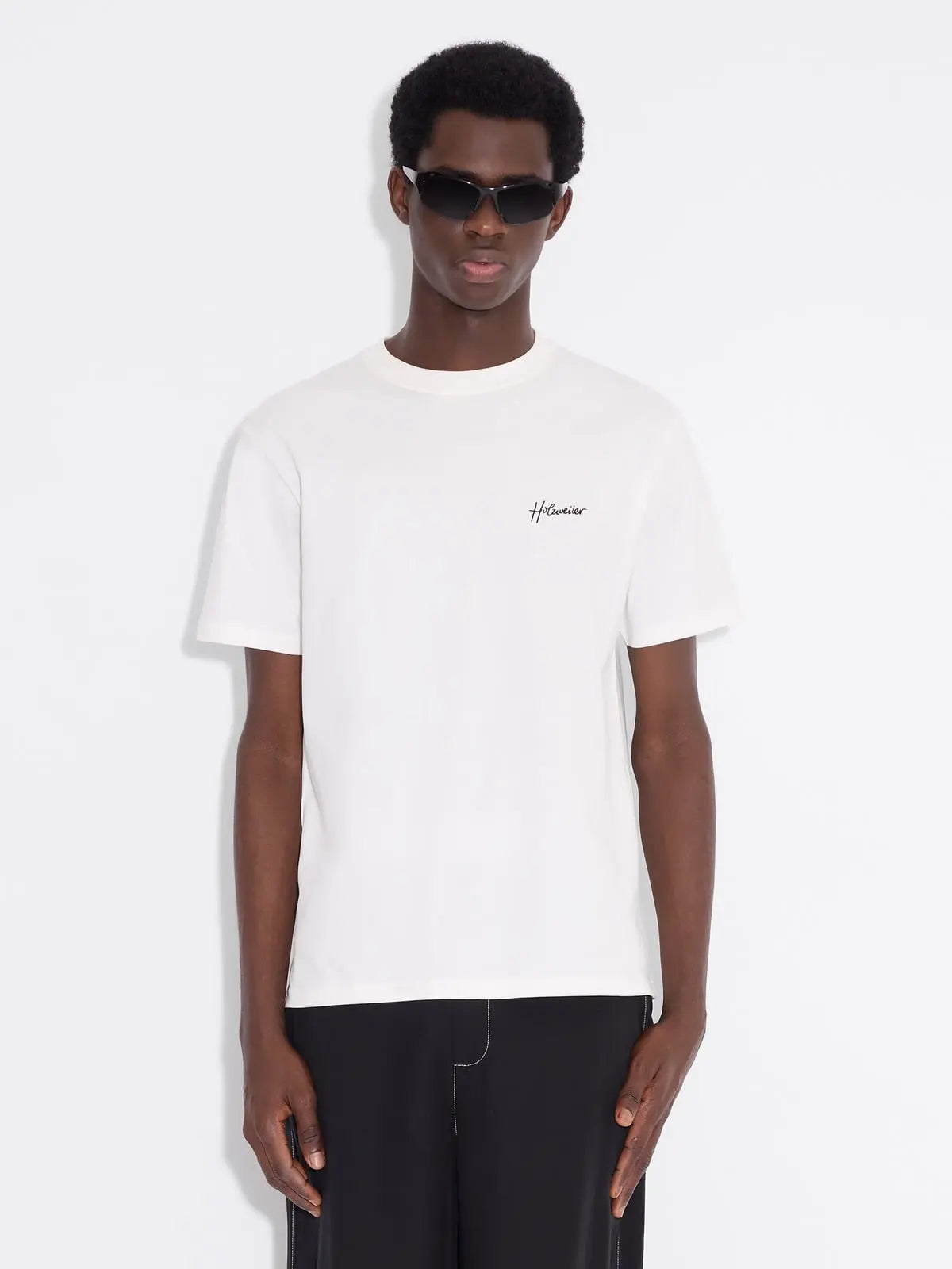 Holzweiler Tucker Embroidery Tee White - Mojo Independent Store