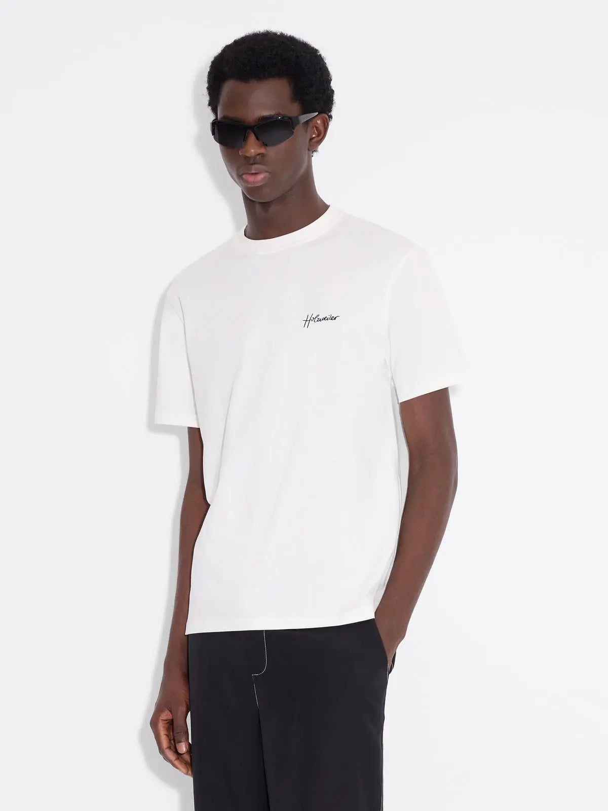 Holzweiler Tucker Embroidery Tee White - Mojo Independent Store