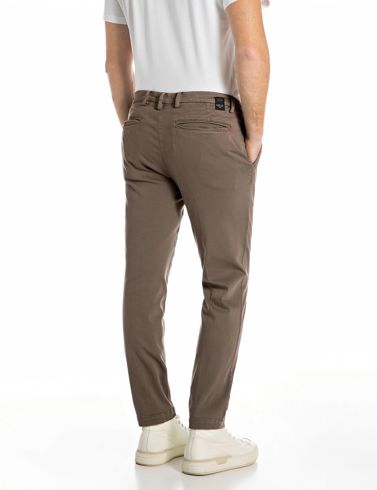 Replay Benni Hyperflex Regular Fit Chino Brown