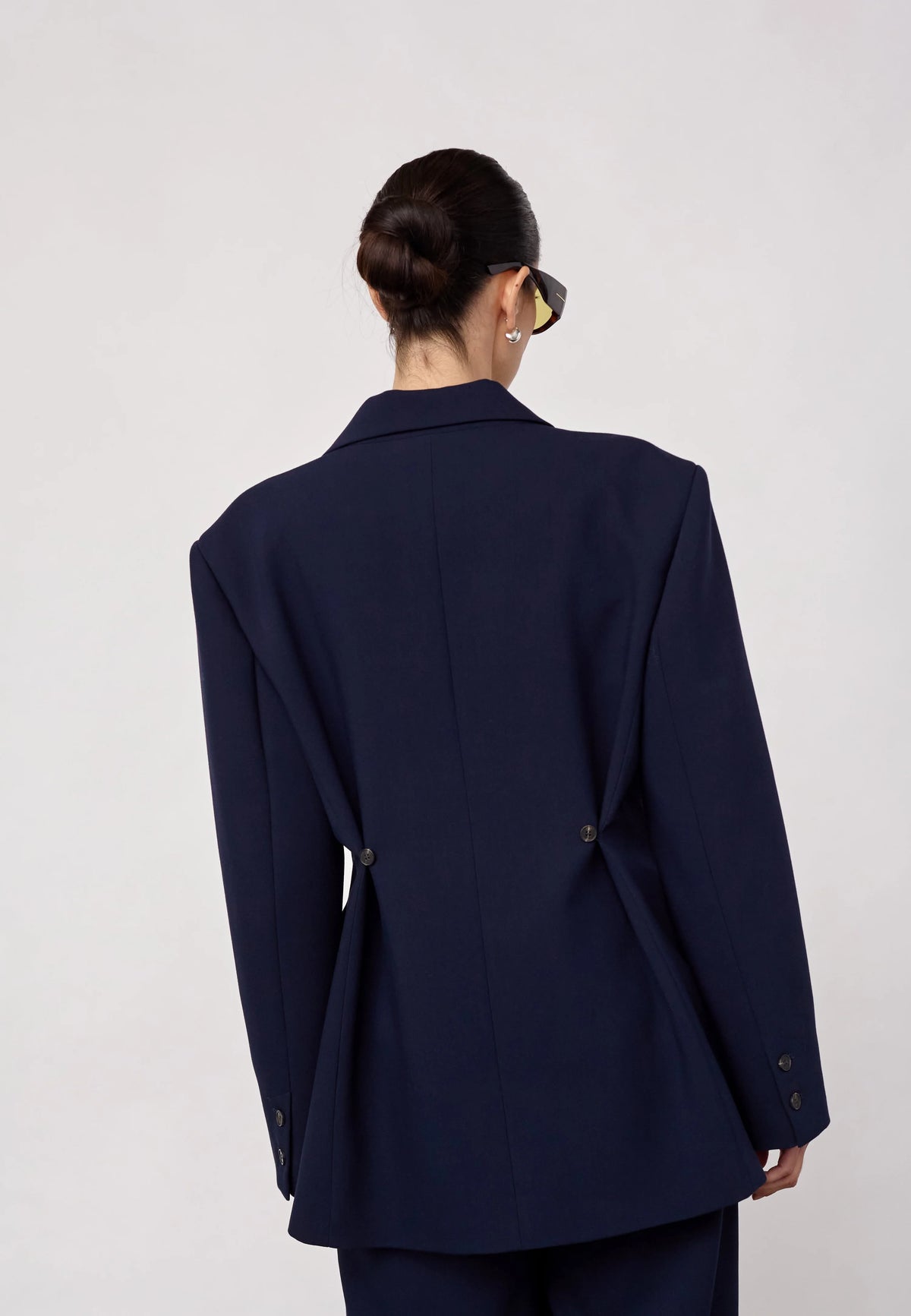 Co'Couture Mava Power Blazer Navy
