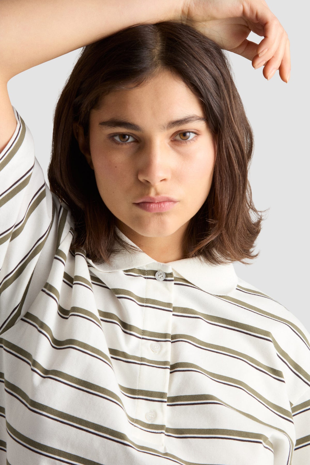 Residus Taylor Popover Rosemary Stripe - Mojo Independent Store